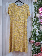Load image into Gallery viewer, Crew Clothing Company Yellow Ditsy Dress - Size 14
